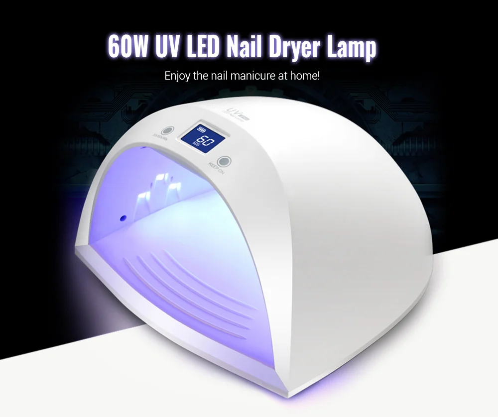 UV 3Plus 60W 27 LEDs UV LED Manicure Tool Curing Nail Gel Dryer Lamp