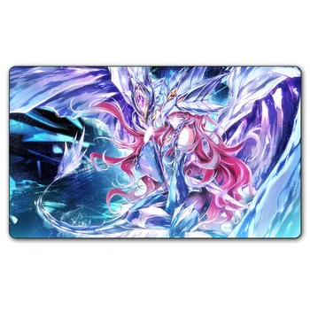 

(#82 YGO Playmat) Free Gift Bag 14x24 Inches YU-GI-OH Girl Play Mat Board Games Playmat Card Games MGT Table Pad Mutou Yugi