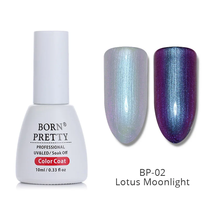 

BORN PRETTY 10ml Chameleon Pearl Nail Glue Shell Gel Nail Art Soak Off UV Led Gel Polish Spring Color Series UV Gel
