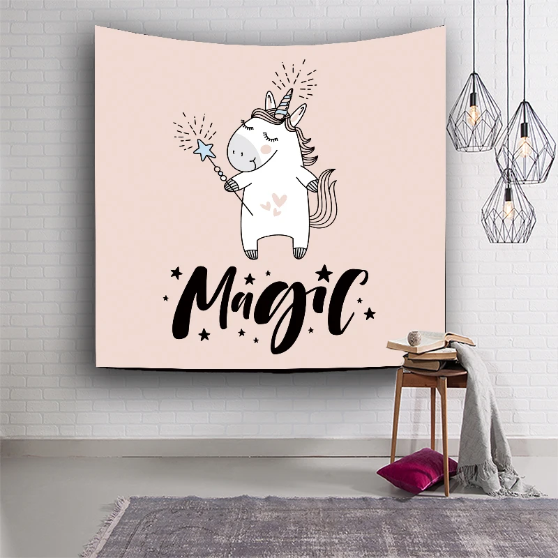 

4 Size Tapestry Wall Hanging Wall Tapestry Blanket Farmhouse Decor Cubrecama Dibujos Animados 100% Polyester Home Decorations