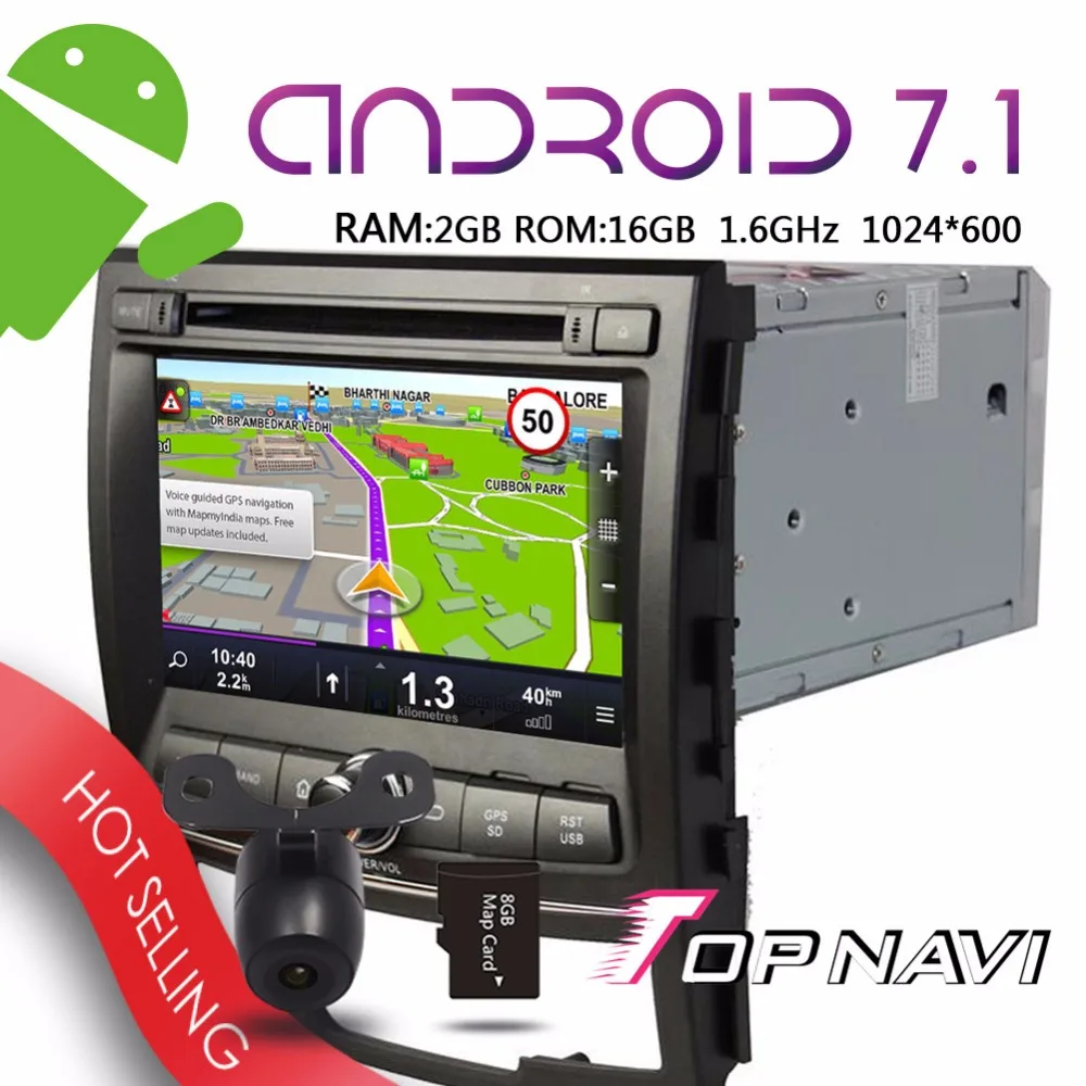 Topnavi 7 'ɺndroid 7.1 автомобиль медиа-устройства для SsangYong Korando 2010 2011 2012 2013 авто Wi-Fi