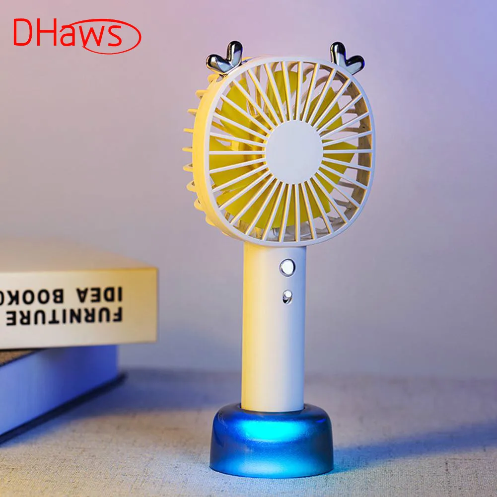 DHaws New Mini Portable Fan USB Rechargeable Handheld Desktop Small Cooler for Outdoor Travel Office Home | Бытовая техника
