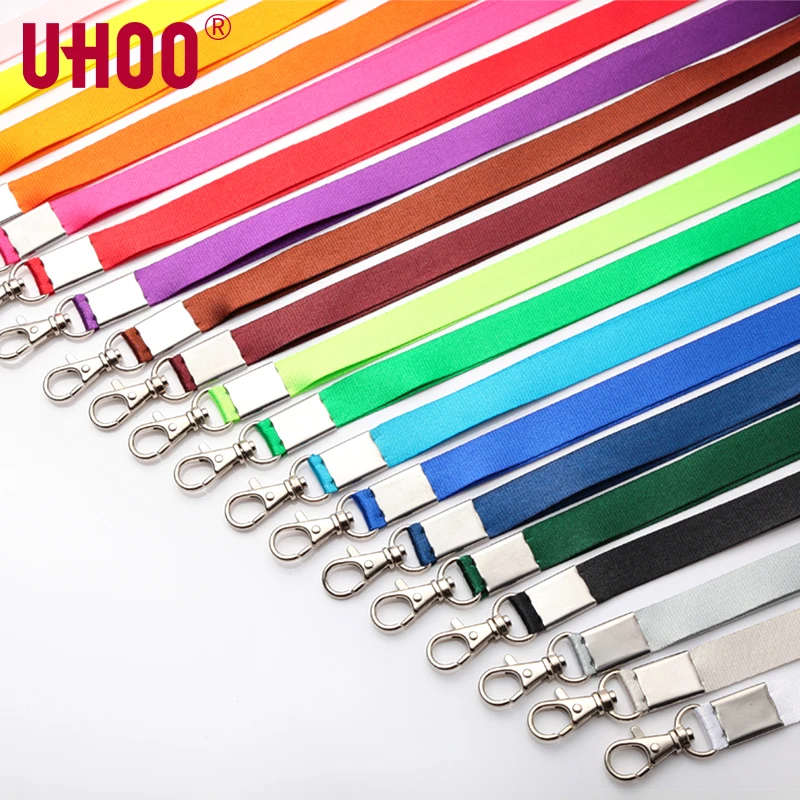 

ID Name Tag Case Hook Rope 24pcs UHOO 6742 15mm Lobster Lanyard Business Name ID Card Holder Neck Badge Holder Suspension Cord
