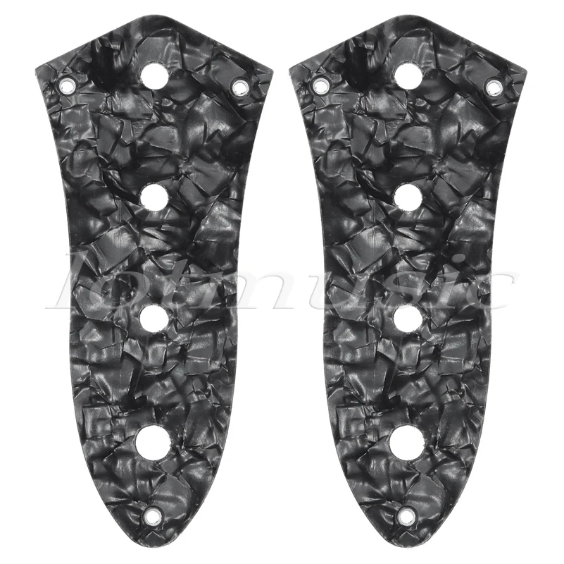 

2pcs Black Pearl 4-hole Control Plate For Jazz Bass Guitar 3ply