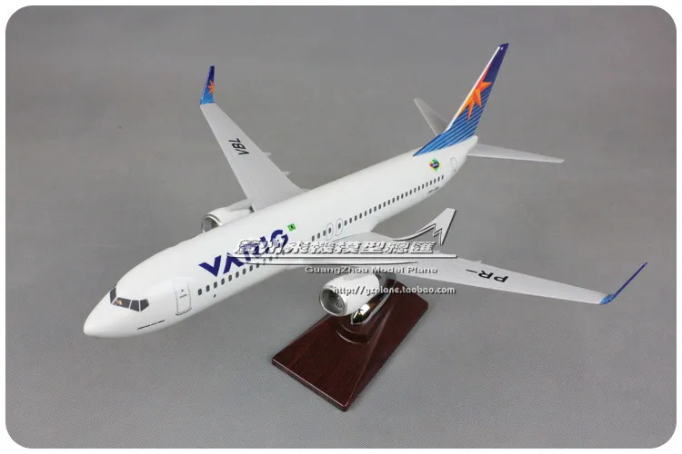 40 см смолы Boeing 737 VARIG модель самолета Бразилия вгр B737 800 PR VBL дыхательные пути
