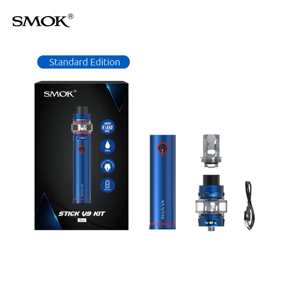 Оригинальный набор SMOK Stick V9 3000 мАч 5 мл бак TFV8 BABY V2 S1 S2 вейп комплект электронной