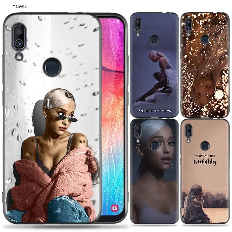 

Silicone Case for Samsung Galaxy A30 A50 A10 A20 A60 A40 M10 M20 M30 A6 A8 J4 J6 J8 Plus A7 A9 2018 Ariana Grande No Tears