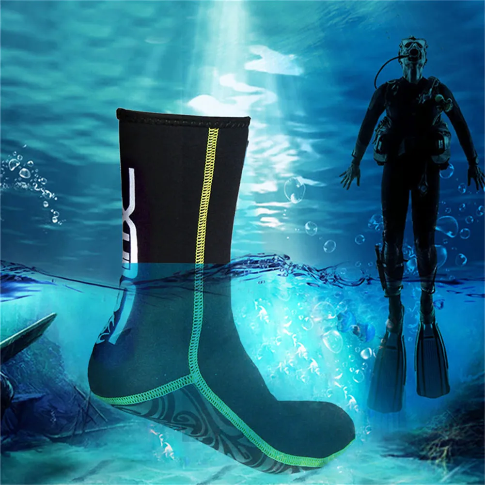 3 мм SLINX холодные носки для дайвинга супер-эластичные Нескользящие ласты для дайвинга износостойкие устойчивые носки