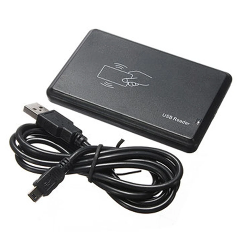 Контроль доступа card reader черный USB бесконтактная рчид Сенсор Smart ID EM4001 125 кГц card reader TK4100 #825 Новый