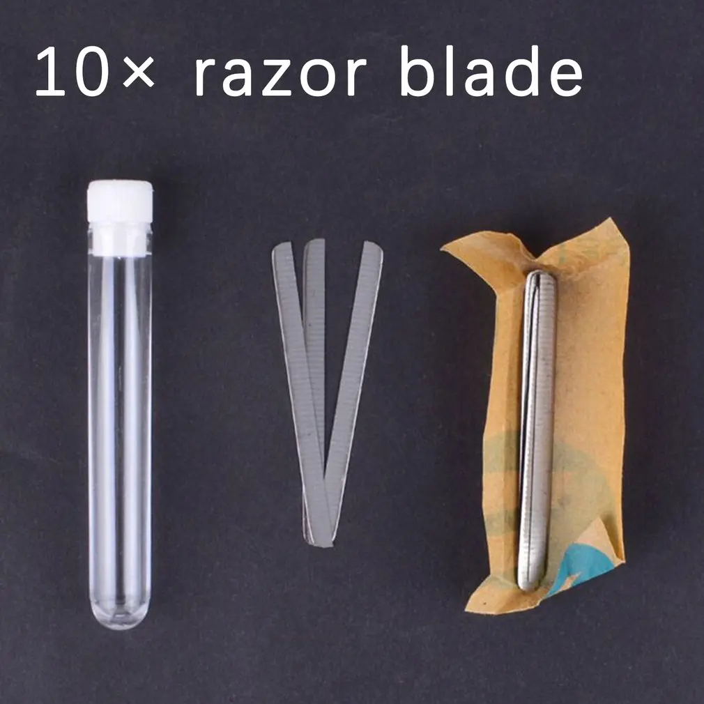 

10PCS Multifunction Hair Trimmer Blades Pro Salon Razor Blades Stainless Steel Shavings Eyebrows Blades for Engraving Pen