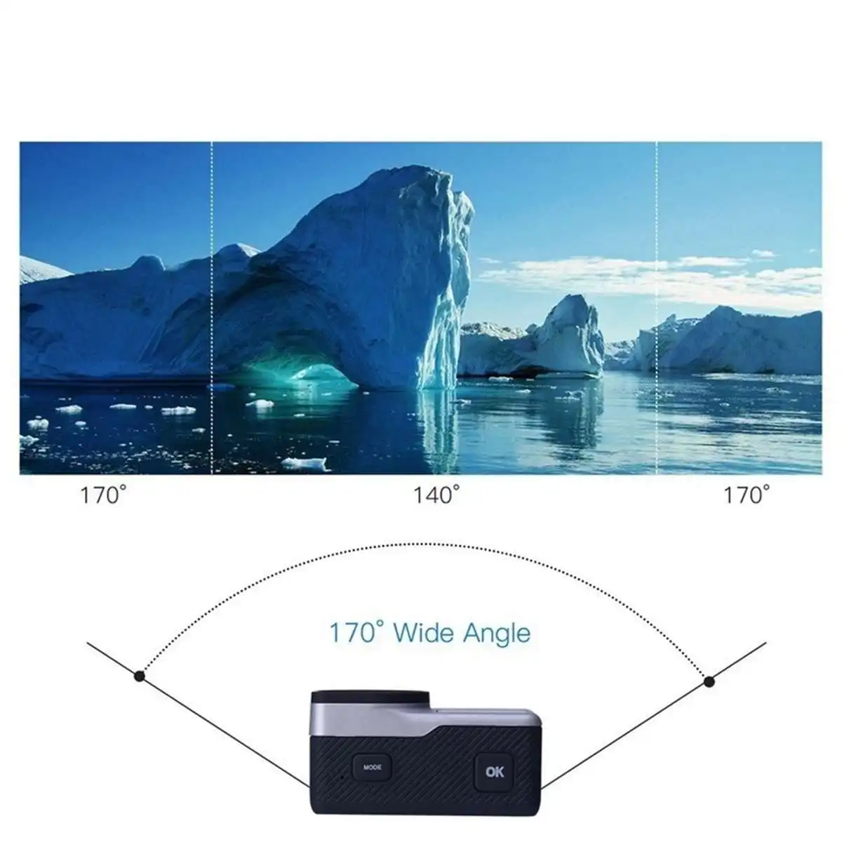 Новинка 4 K wifi Водонепроницаемая Спортивная камера беспроводной пульт дистанционного управления подводная Экшн-камера s фото Запись видео DVR видеокамера