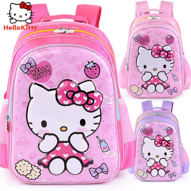 

Hello kitty kids book bag small school Backpack Children cute school bags For Girls Cartoon printing Schoolbag Satchel mochilas