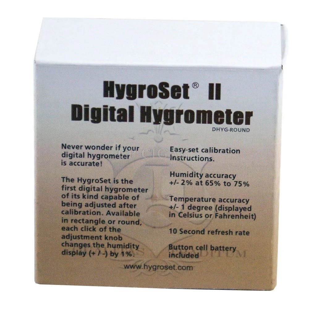 GALINER сигары гигрометр HygroSet II Рауд цифровой черный Пластик для Cohiba Humidors|Аксессуары