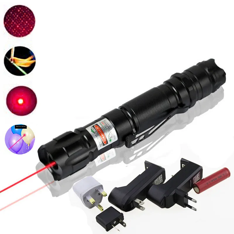 Высокая мощность портативный 5 МВт красная лазерная указка 532nm Lazer verde ручка Клип
