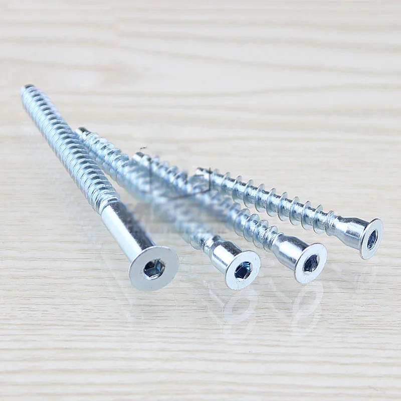 

M5 M7 M6 Hex socket Screw Countersunk head Wooden Tooth Furniture Self-Tapping Screws