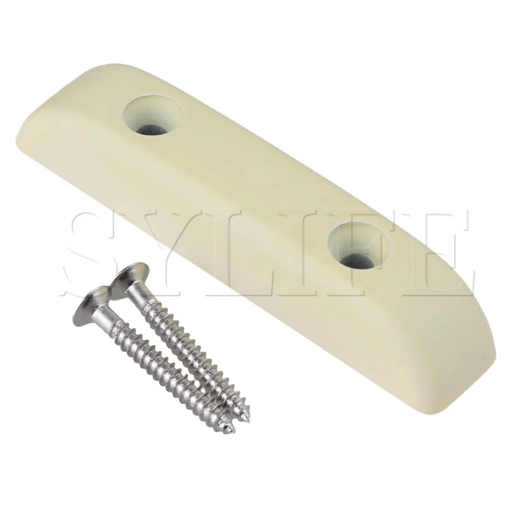 

Bass Guitar Accessories Metal Thumb Rest Thumbrest Cream w/ 2 Mounting Screws