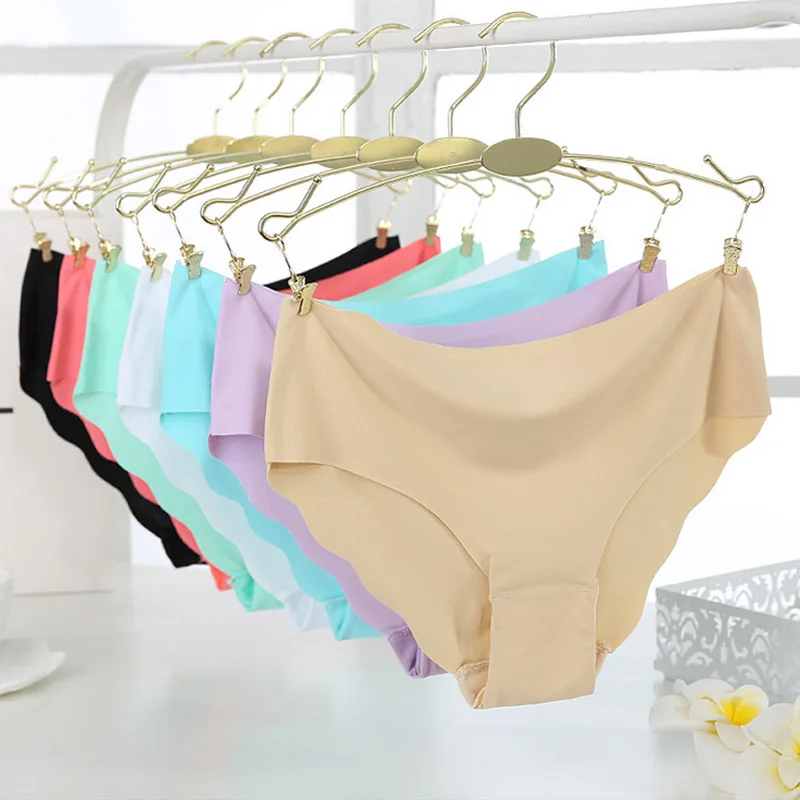 

Fashion Lady Women Soft Underpants Seamless Lingerie Briefs Hipster Mid-waisted Panties Underwear