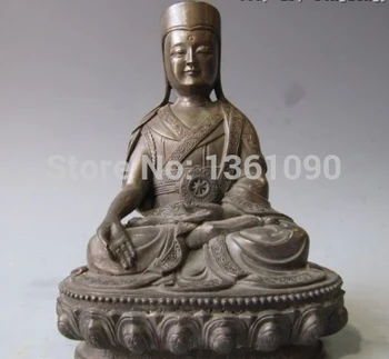 

xd 001024 8"Tibet Buddhism temple Folk Pure Bronze Copper Carved Pagba Buddha Statue