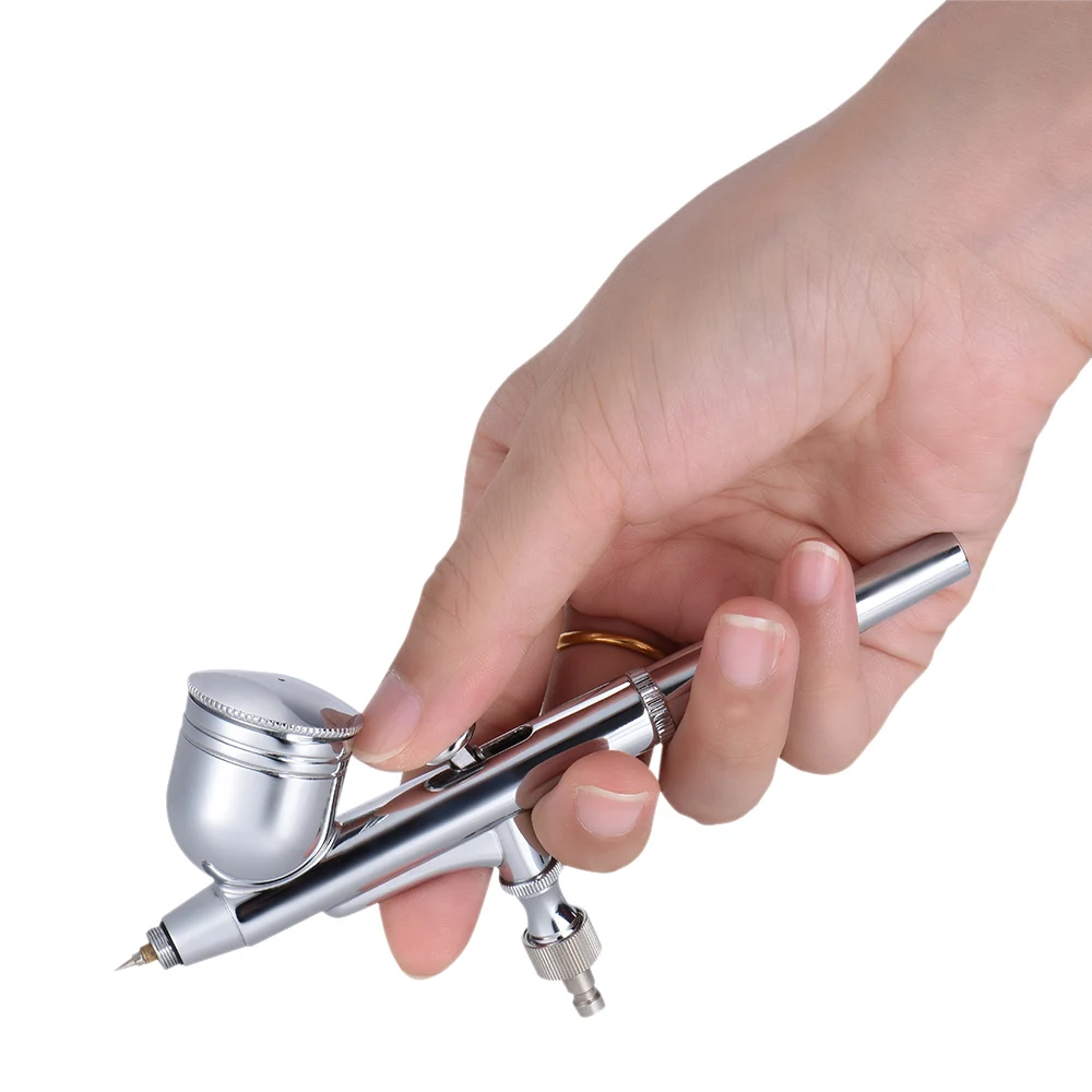

0.3mm Airbrush Paint Gravity Feed Dual-Action Spray Kit Airbrush Paint with Nozzle Spanner & Dropper