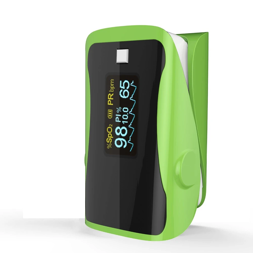

PRCMISEMED Household Health Monitors Pulse Oximeters Finger Oxygen Fingertip Pulse Oximeter SPO2 Finger Oximetro-green