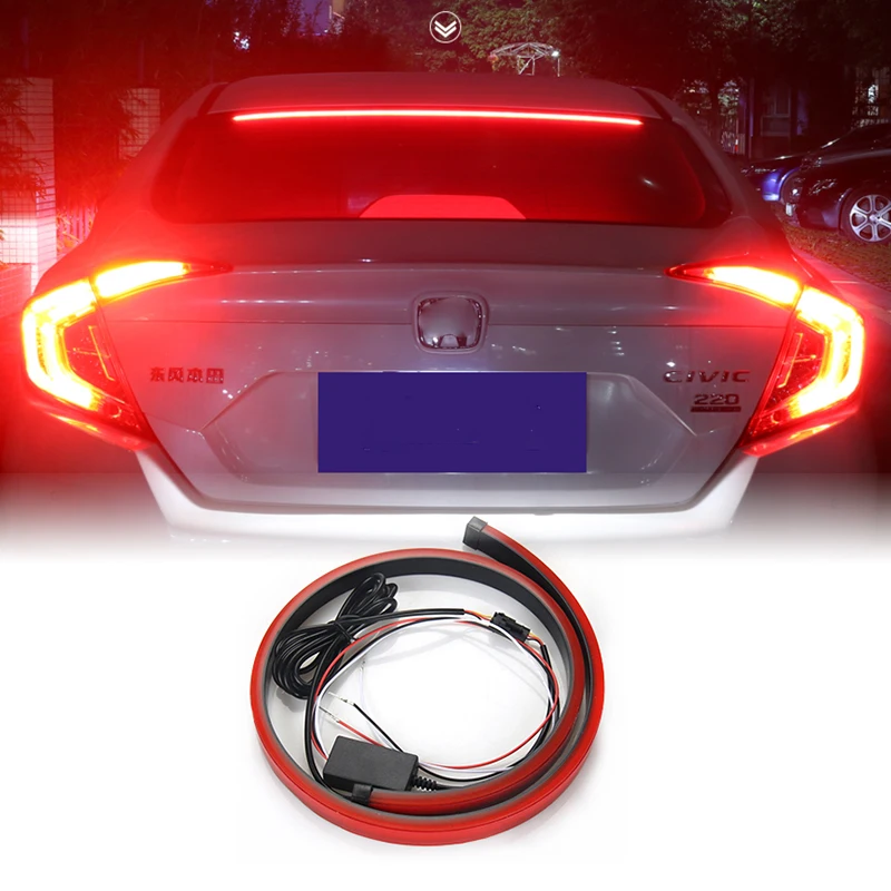 1pcs Car Styling High brake light Red LED For Audi A6 BMW F10 Toyota Corolla Citroen C4 Nissan Qashqai Ford Focus 3 Accessories |
