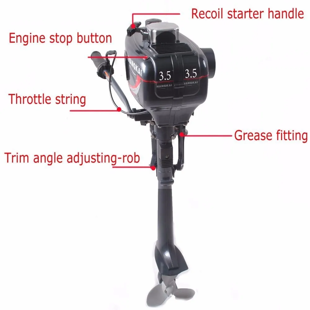 Новая 3.5HP портативная моторная лодка с подвесным двигателем двигатель 2 такта с системой водяного охлаждения
