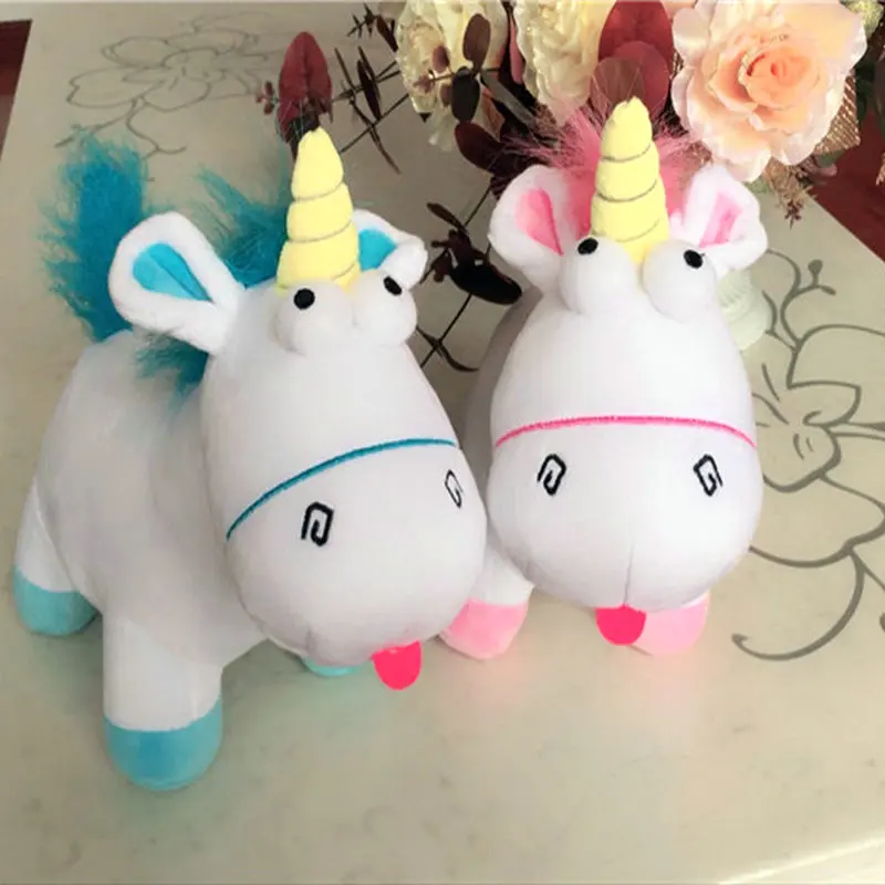 35cm Unicorn Plush Toys Despicable Me Cute Blue Pink Unicorn Plush Pillow Kids Doll Stuffed Animals For Children Girls Gift