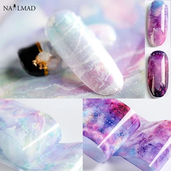 

10colors Nail Foil Sticker Starry Sky Nail Transfer Paper Rainbow Japanese Style Nail Polish Adhesive sticker