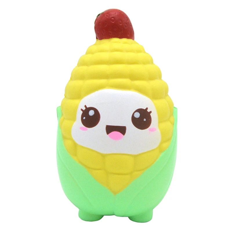 

Jumbo Kawaii Corn Squishy Simulation PU Bread Cake Squeeze Toy Sweet Scented Slow Rising Stress Relief Funny for Kids Gift