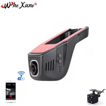 WHEXUNE Novatek 96658 wifi Автомобильный видеорегистратор Full HD 1080P с двумя объективами ночного видения, видеорегистратор, записывающая видео камера