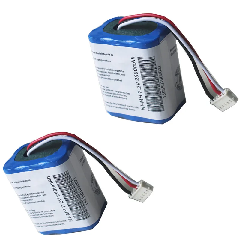 2 шт./лот Аккумулятор для iRobot Braava 380 380T Mint 5200 5200C Robot 7,2 V 2500mAh Ni-MH аккумуляторные батареи для пылесоса