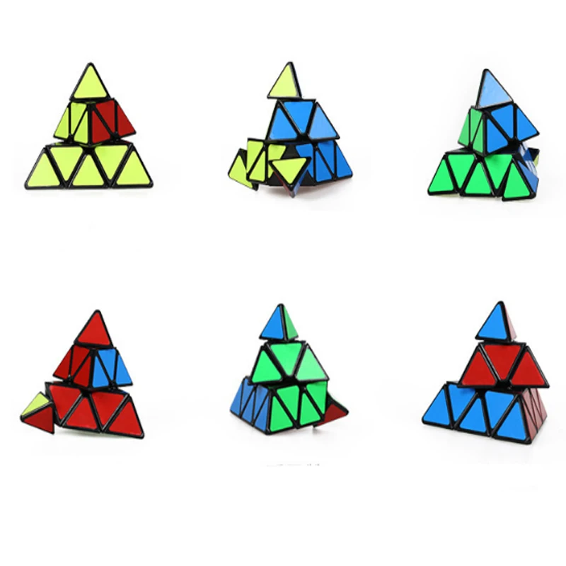 ShengShou 3x3x3 черный белый пира необычный острый волшебный куб головоломка на скорость куб пластик 3x3x3 обучающая игрушка magico Cubo