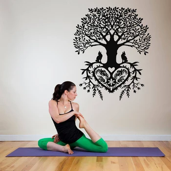 

YOYOYU Tree Of Life Vinyl Wall Sticker Livingroom Bedroom Yoga Studio Remove Decal Home Decoration Art Poster ZX455