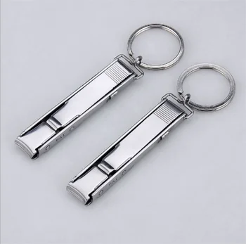

ultra-thin Foldable Hand Toe Nail Clipper Cutter Trimmer Stainless Keychain Wholesale High Quality / by dhl 200pcs