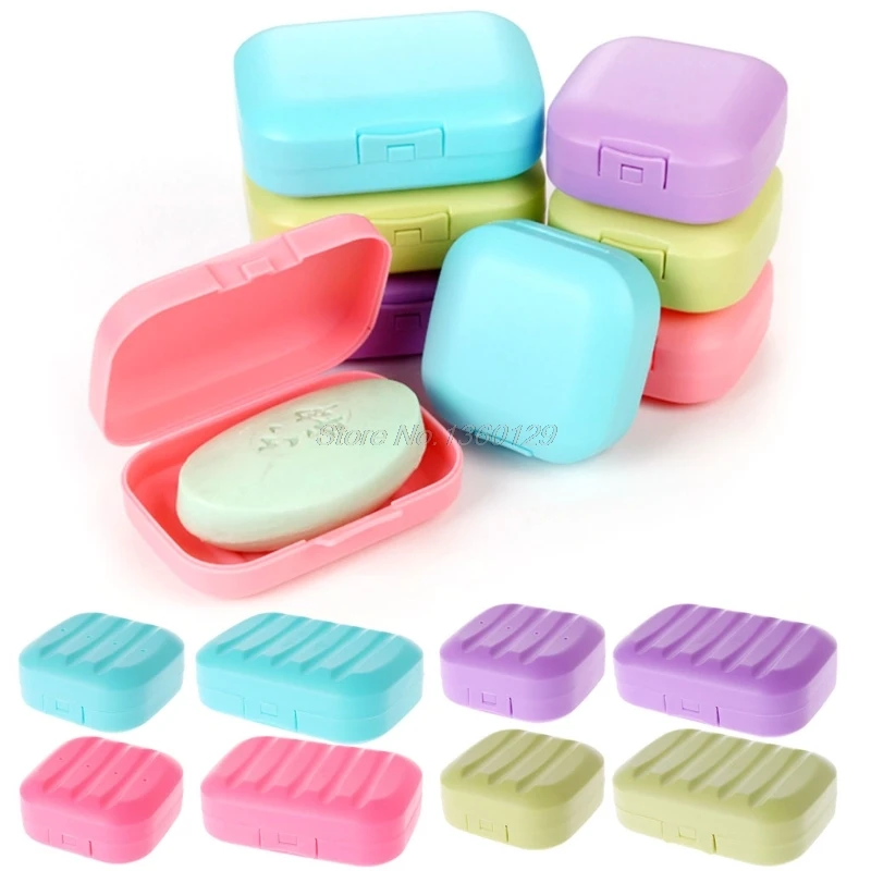 

Mini Soap Box Bathroom Dish Plate Case Home Shower Travel Holder Container Cute Size S/L AUG_27 Wholesale&DropShip