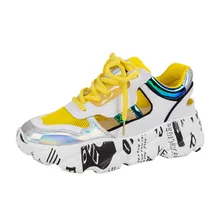 Новинка; женские летние сандалии; женские кроссовки; дышащая повседневная спортивная обувь; женские уличные кроссовки на шнуровке; SS45