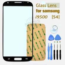 Black Outer Touch Screen Top Glass for Samsung Galaxy S4 i9500 i9505 L720 I337 I545 M919 R970 + 8Tools + Free Adhesives