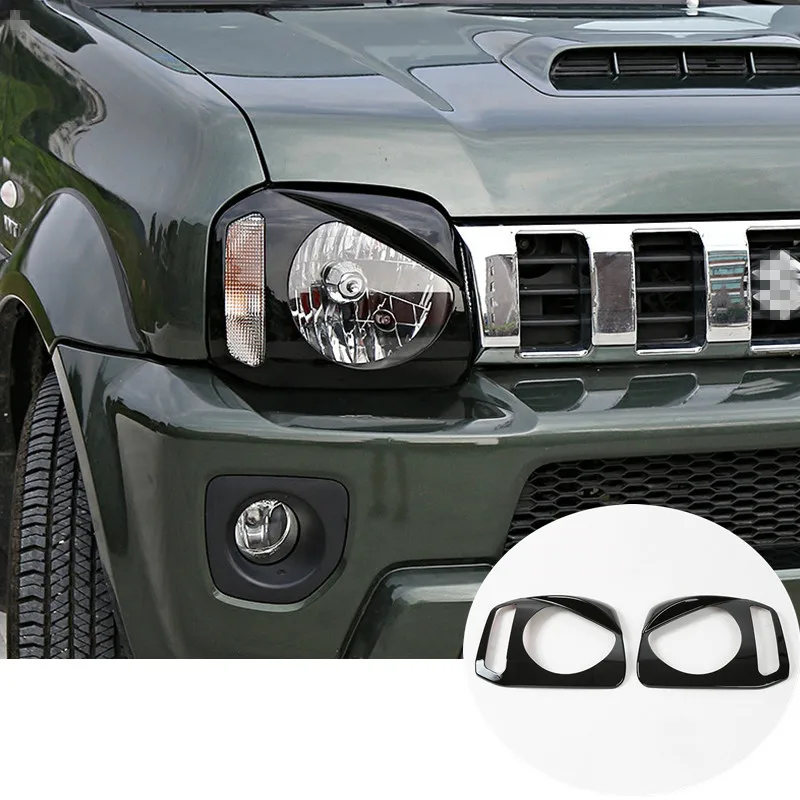 

Black ABS Bird Style Front Head Light Trim Cover For Suzuki Jimny 2012-2017 2pcs