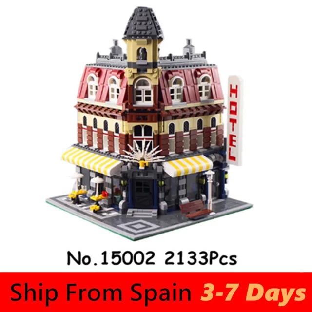 

Lepinblocks 15002 15003 15004 15009 City Street Creator Castle House Ghostbusters Firehouse Building Blocks enlighten Toy Bricks