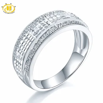 

Hutang Solid 925 Sterling Silver Classic Wedding Engegament Bridal Ring Women's Mans' Fine Elegant Jewelry Best Great Gift New