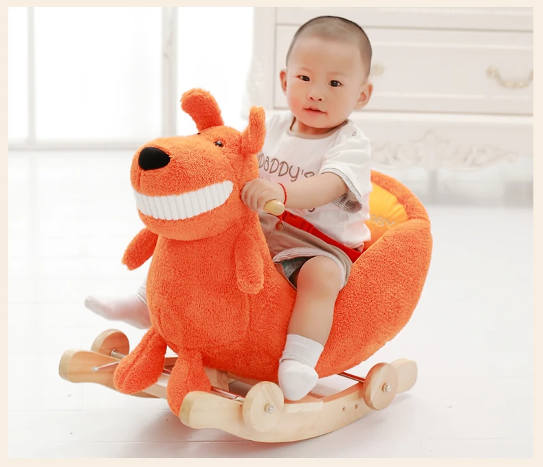 Детская лошадка игрушка плюшевая детское кресло-качалка детский батут плюшевое детское сиденье дети на открытом воздухе игрушка качалка