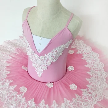 

Women Professional Ballet Tutu child girl women adult Costume child Pink White Ballerina Performance Classical ballerina party