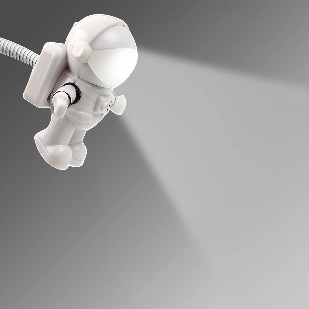 Mini Reading Lamp USB Tube For Computer Laptop PC Notebook Pure White Portable Spaceman Astronaut L - 32737922212
