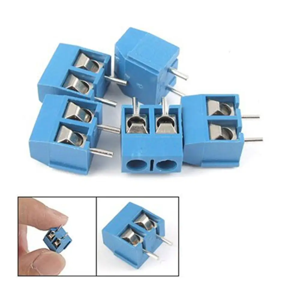 

Promotion ! 5 Pcs 2P 5mm Pitch PCB Screw Terminal Block Connector