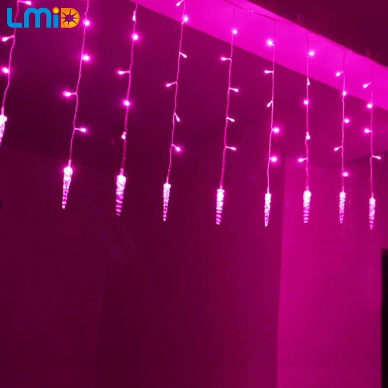 LMID 2M*0.6M 60LEDs Icicle LED String Light Warm White Fairy Light Holiday Light For Party Christmas Garland Wedding Decoration LMID 2M*0.6M 60LEDs Icicle LED String Light Warm White Fairy Light Holiday Light For Party Christmas Garland Wedding Decoration