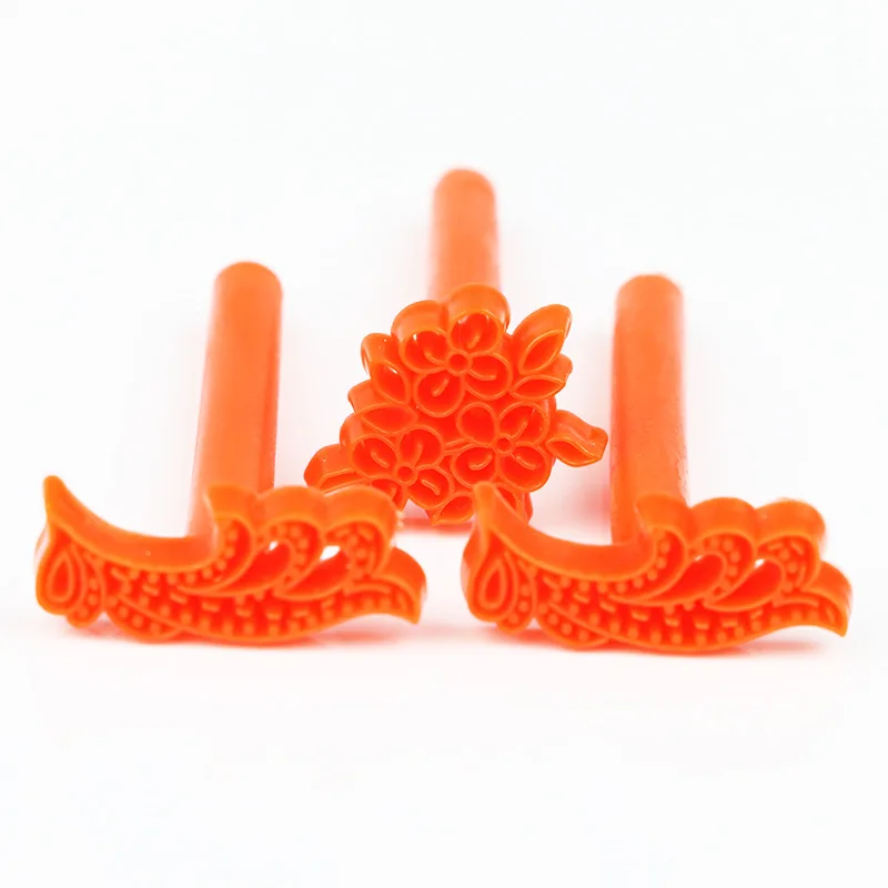 6 piece помадка тиснение плесень печать торт плесень|Формы для тортов| |
