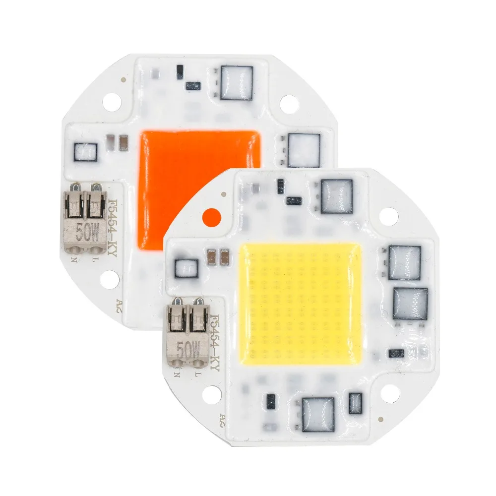 

LED COB Chip Light High Quality 20W 30W 50W AC110V-220V LED SMD Smart IC bulb Lamp Floodlight Spotlight For DIY LED