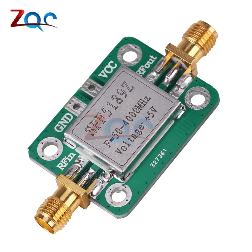 

LNA 50-4000MHz SPF5189 RF Amplifier Signal Receiver For FM HF VHF / UHF Ham Radio Module Board