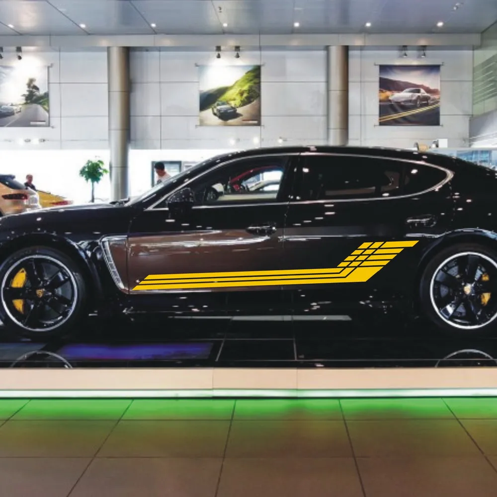 Автомобильная наклейка гоночная спортивная полоса 78 '' для Panamera Виниловая на