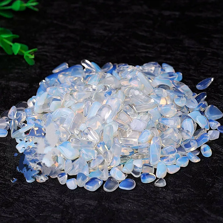 

1000g Natural White Shining Opal Polished Gravel Rock Crystal Quartz Mineral Specimen Fish Tank Garden Flowerpot Decoration